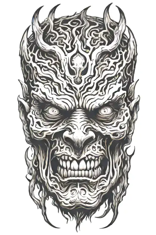 Horror Demon Head