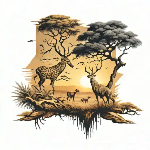 African Savana Fore Arm Sleave