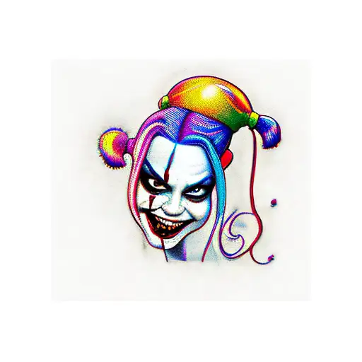 Crazy Laughing Harley Quinn