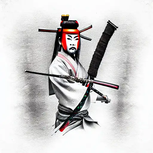Samurai With Katana