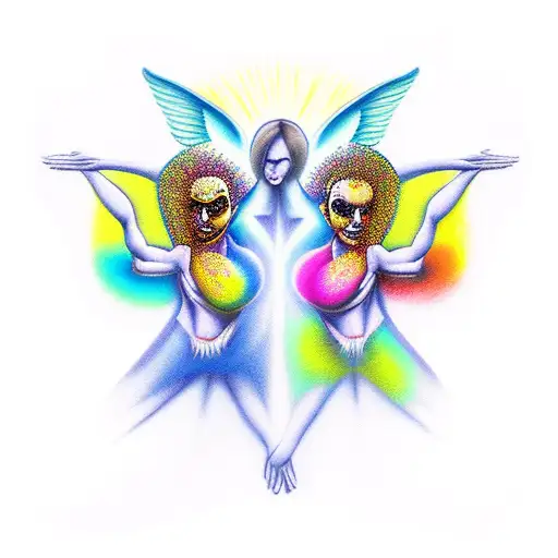 Angel And Demon Gemini