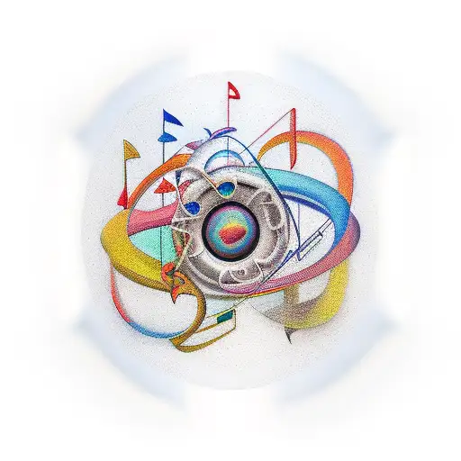 Abstract Instruments And Music Sleeve