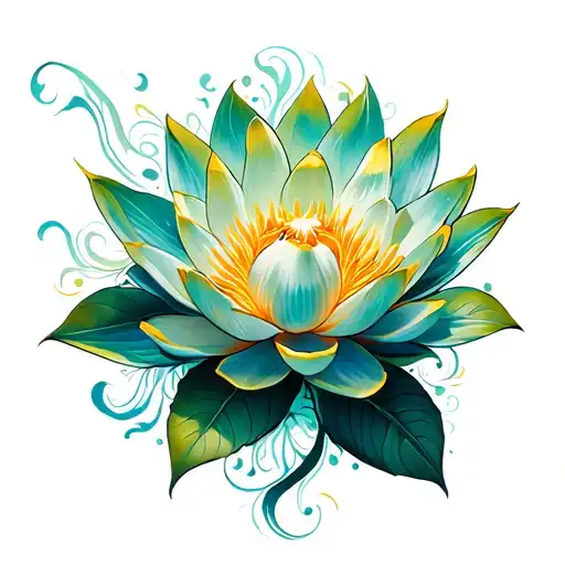 Tinkerbell Tribal Lotus Flower Blooming