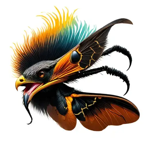 Deaths Head Hawk Moth Throat