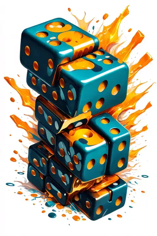 Domino Pieces Crashing