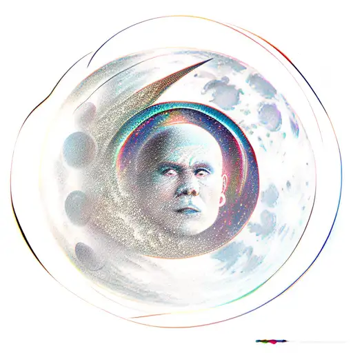 Moon And Latvian Myth Symbols