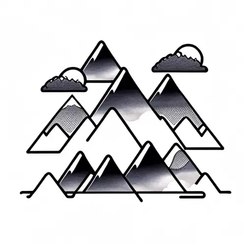 Cloudy Mountain Tops