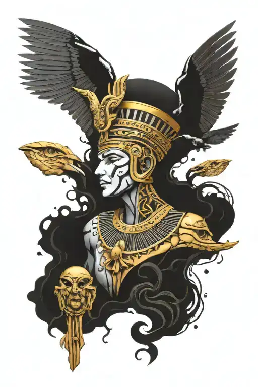 Egyptian God And Goddess Surrounded