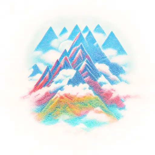 Cloudy Mountain Tops