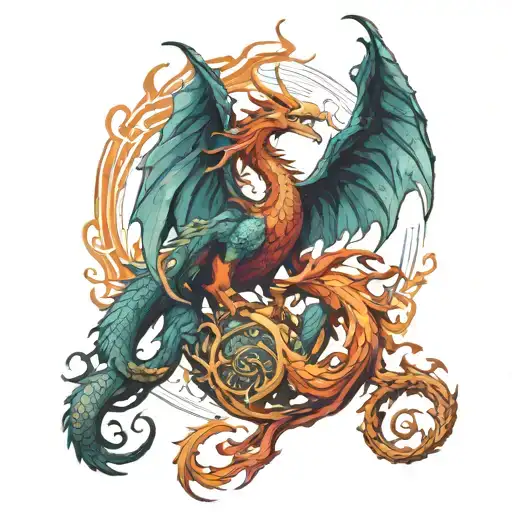 Dragon And Pheonix Rising