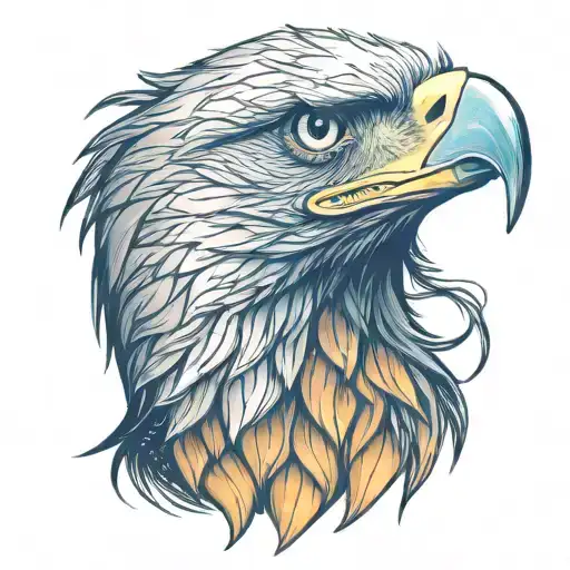 Eagle Face Tattoo Design