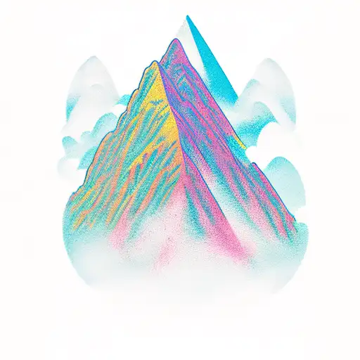 Cloudy Mountain Range