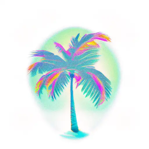 Palm Tree And Palm Asana