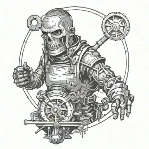 Voodooman And Angled Grinder On Metal Alchemist