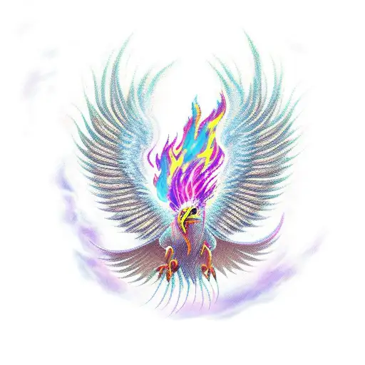 A Phoenix Rising From A Pile Of Children's Toys