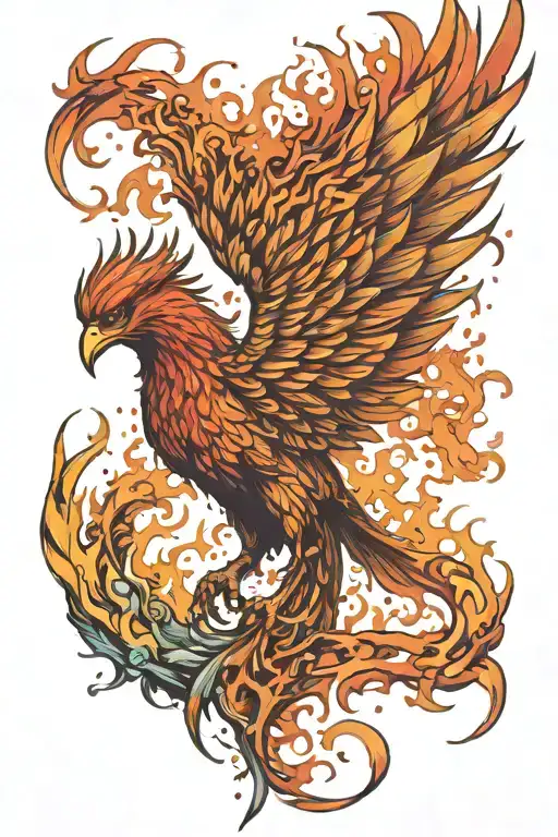 Phoenix Burning In Flames