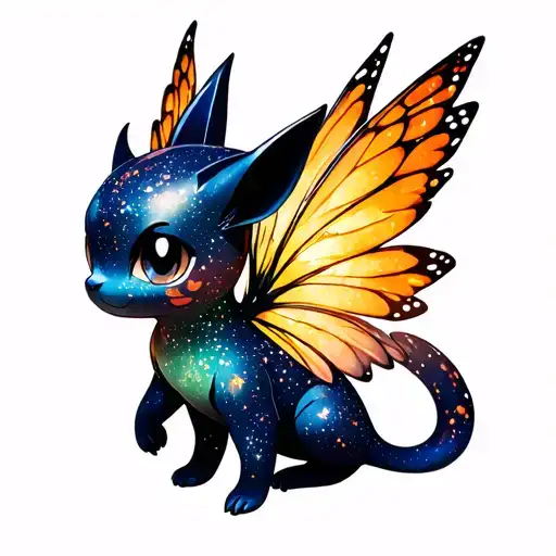 Mew Pokemon Fairy Wings Spread Wide