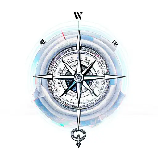 Helm Compass And Anchor
