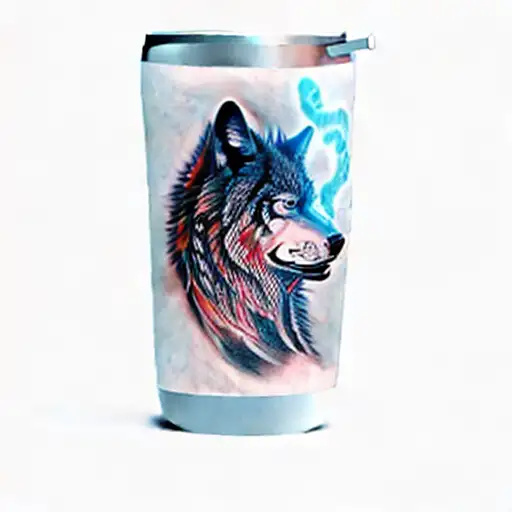 A Tribal Tattoo Boruca Wolf