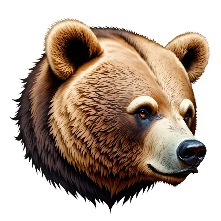 Bear Head Tattoo Inspired