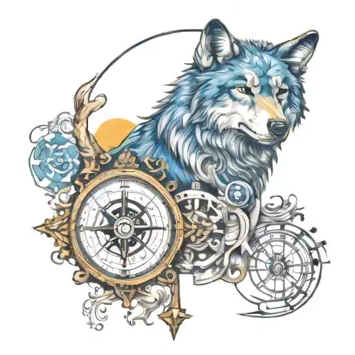 Wolf And Compass Customise