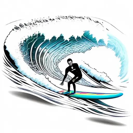 Surfer Guy Long Board Rip Curl