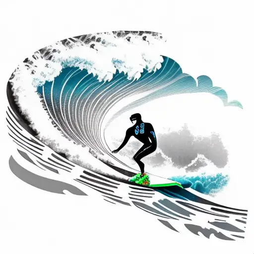 Surfer With Owl On Shoulder Long Board Rip Curl