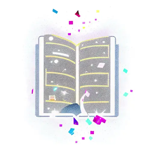 Grand Piano Opening Into Book And Keys Melting Into Waterfall Of Galaxy