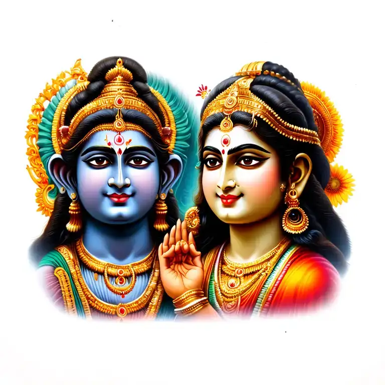 Hanuman And Lakshmi Merged Together