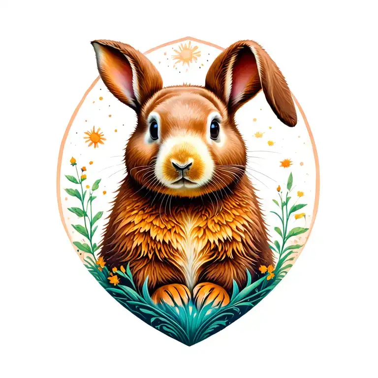 Rabbit Mother Bear Looking