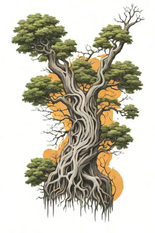 Tree Growing Out Of Veins Full Arm Sleeve