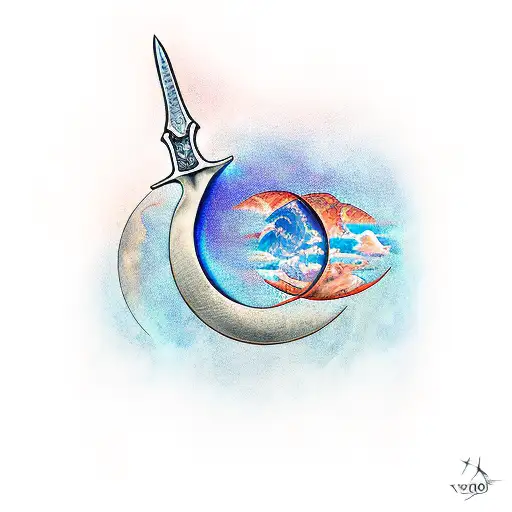 Sword With Crescent Moon