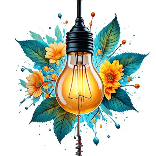 A Bulb Broken But On