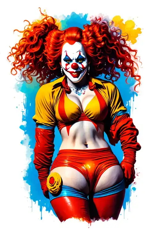 Clown Booty Female Deathmatch Wrestler