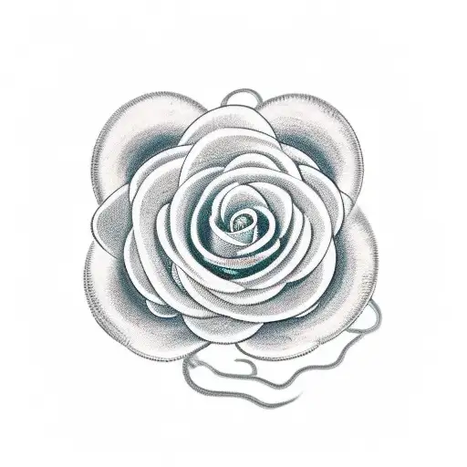 Clock Roses And Snake