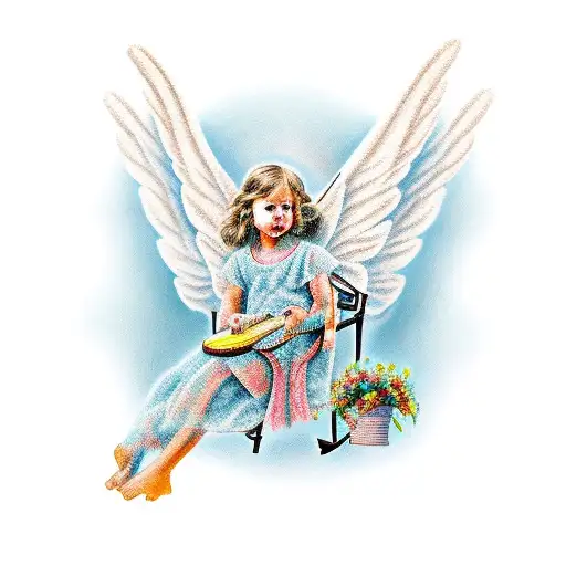 Angel On A Rocking Chair