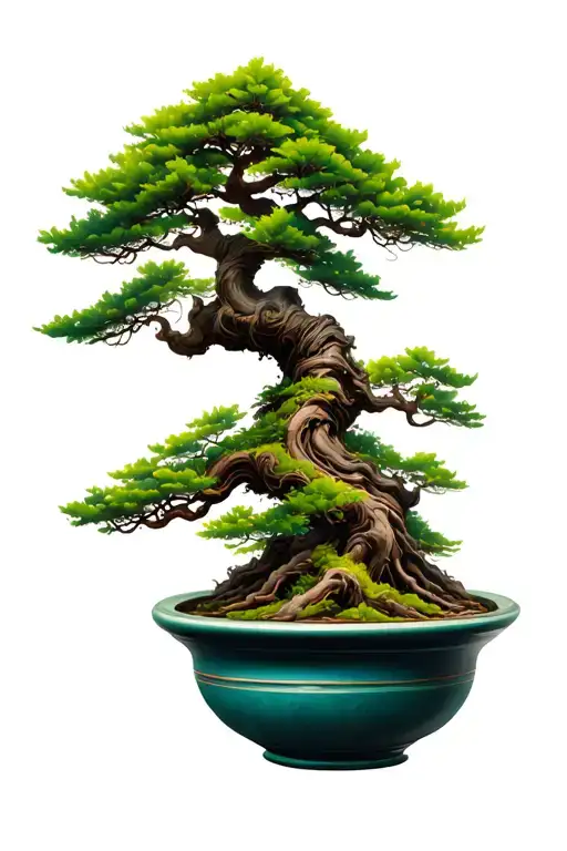 Bonsai Tree Down The Arm Wrap Around The Wrist