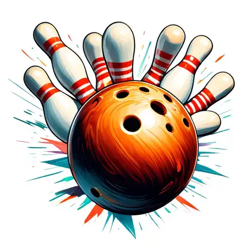 Bowling Ball And Pins Morphing Into A Symbol For Life Changed