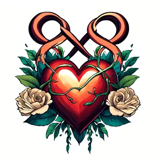 Oj Initial With Heart And Infinity Sign