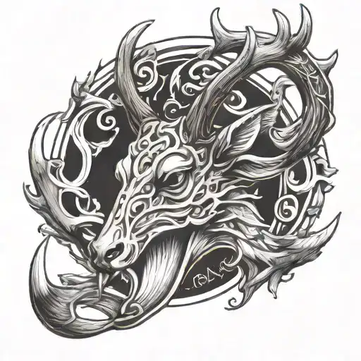 Deer Horns And Boomerang