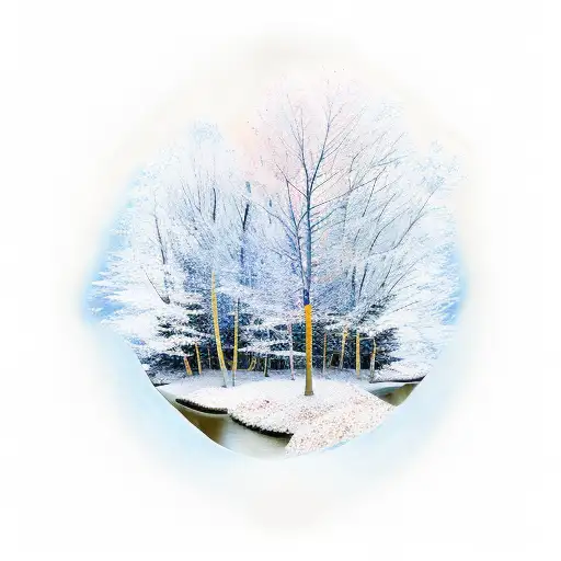 Maple Trees With Rivers And Fire And Knives