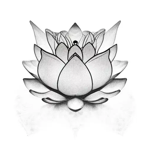 A Lotus Flower Inside A Crown