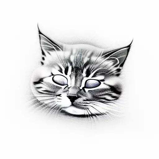 A Sleeping Little Cat