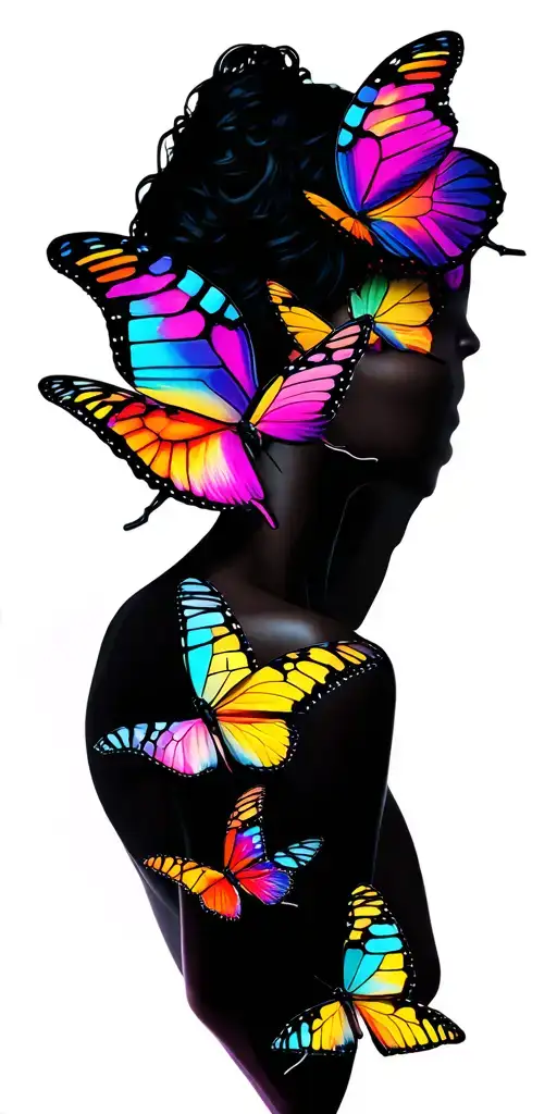 Vaporwave Butterflies Fluttering