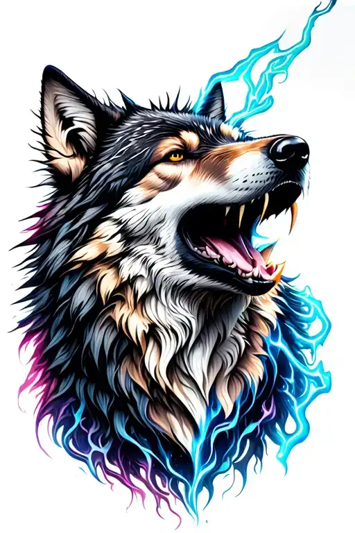 Electric Wolf Howling
