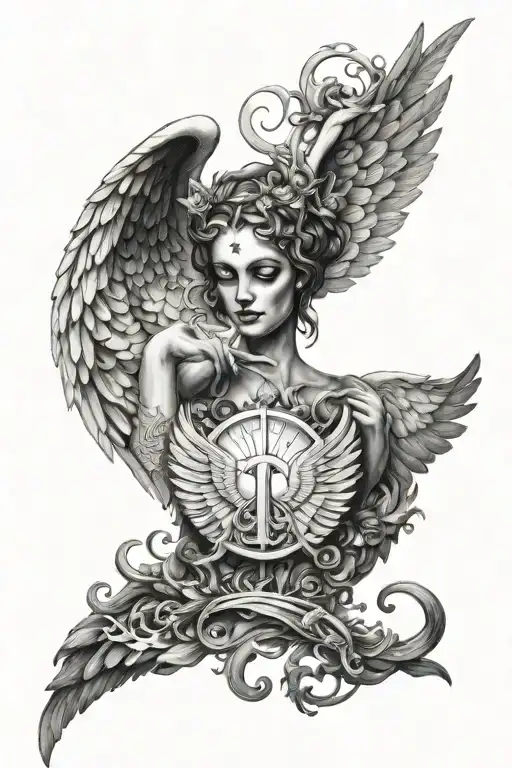 Peace Sembol Angel Devil