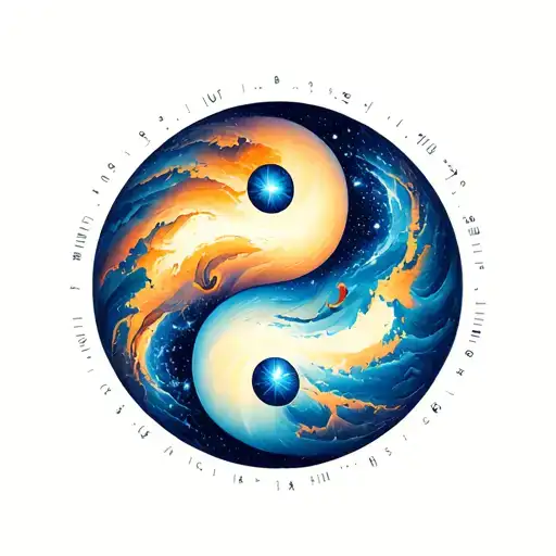 Pulsar Map In An Yin Yang Symbol