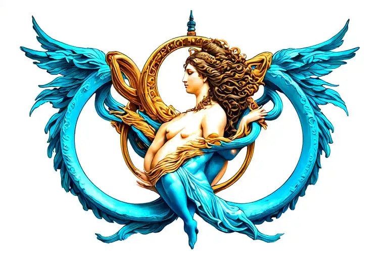 Anke Intertwined With A Venus Symbol