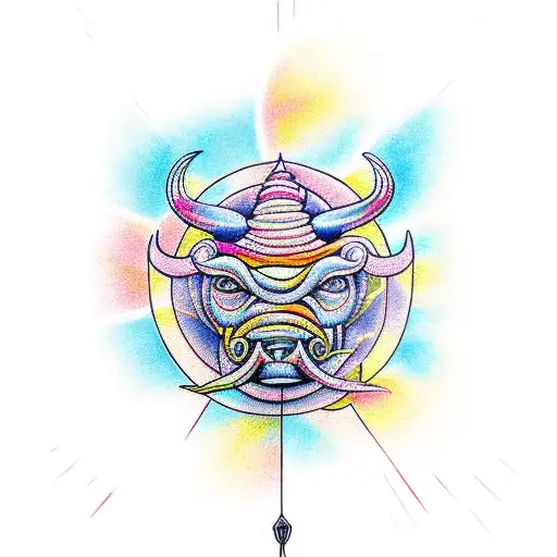 Taurus With Rising Sun