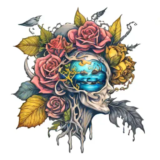 Dark Suicidal Colorful Surreal